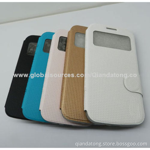 Flip Leather Case for Samsung Galaxy 9200 with View Window, Easy to Install and Remove